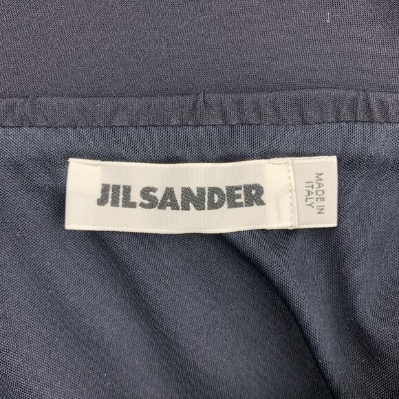 JIL SANDER Size 6 Navy Jersey Elastic Waistband Pencil Skirt - Picture 4 of 4